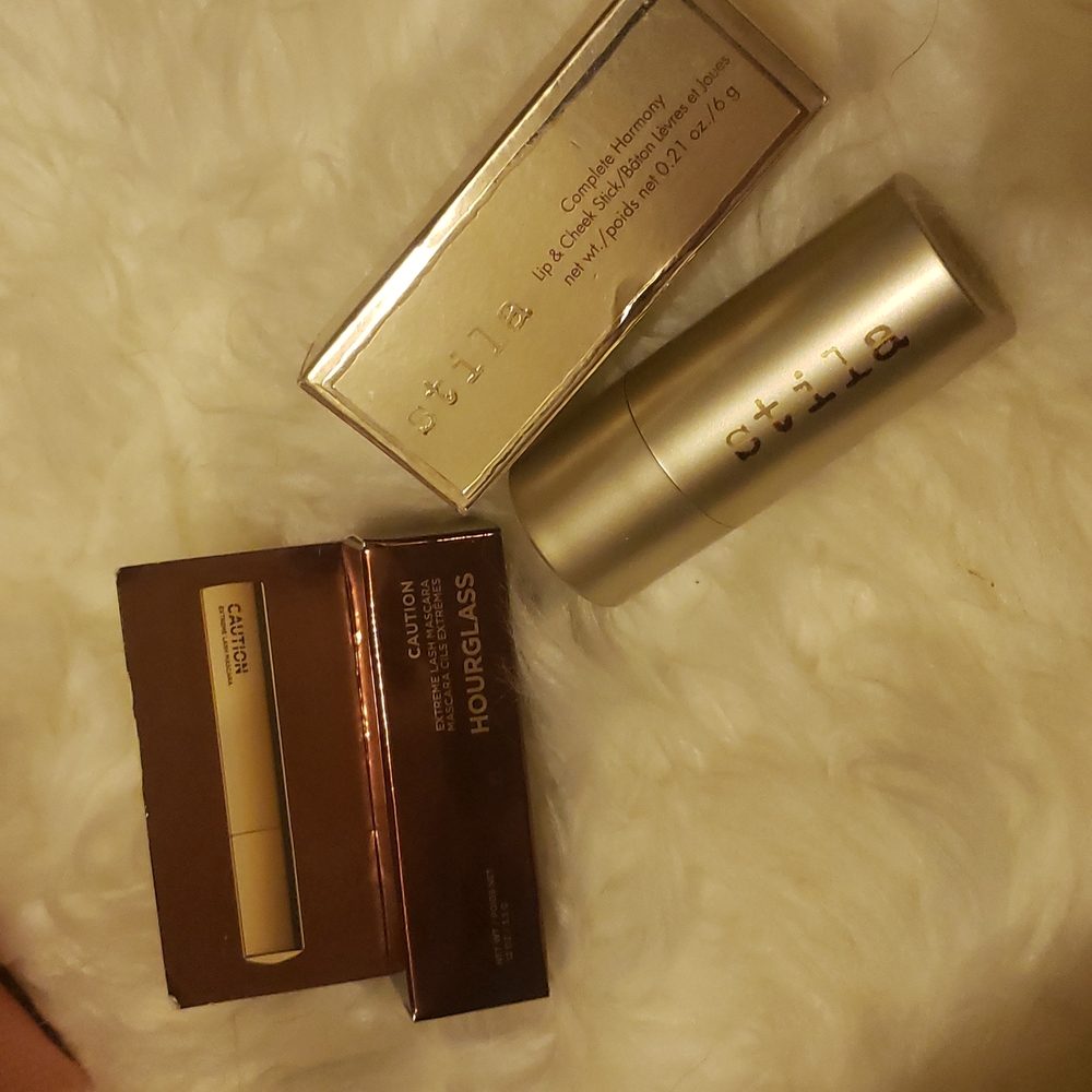 Hourglass mascara and stila lip and cheek stick